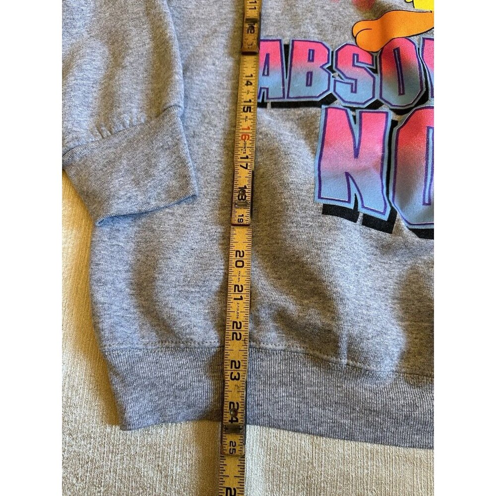 Vintage Tweety Bird Absolutely Not Sweatshirt Crewneck Large Looney Tunes‎ Gray - Picture 4 of 6
